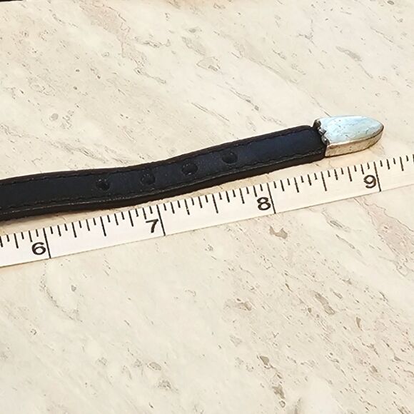 Brighton VTG 1994 Leather Heart 2 Tone Bracelet - Picture 11 of 12